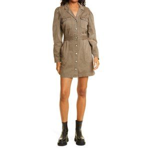 Rails Lisette Long Sleeve Cotton Blend Twill Shirtdress